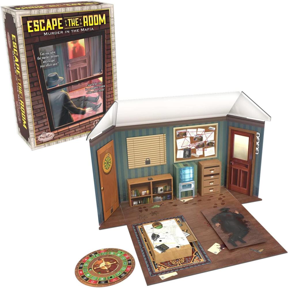 ThinkFun Escape The Room: Murder in The Mafia – Engaging Brain Teaser Game | for Age 13 and Up | Ideal for Teens and Adults | Perfect Addition to Game Nights