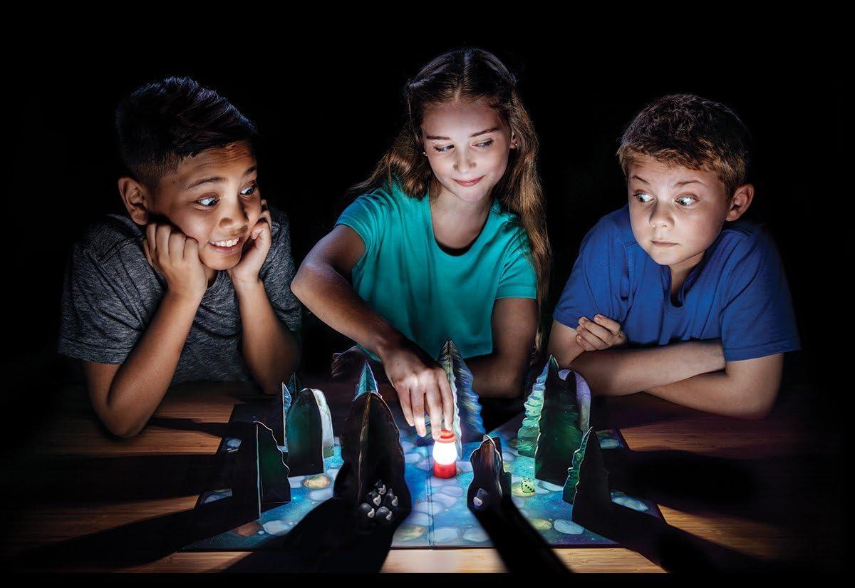 ThinkFun Shadows in The Forest – Unique Play-in-The-Dark Board Game | Ideal for Kids and Adults | Stimulating Brain Teaser | Innovative Gameplay(Standard)