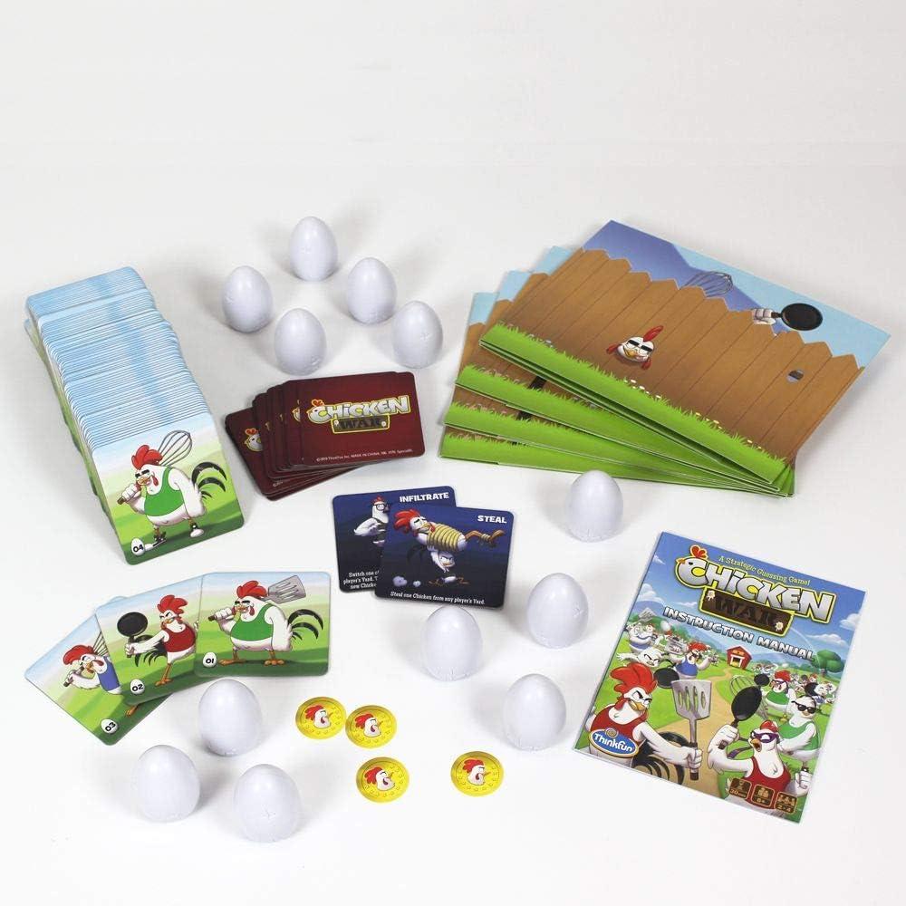 ThinkFun Chicken War Game – A Strategic Board Game with a Fun Theme and Hilarious Artwork, Perfect for Game Nights