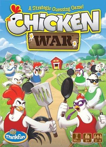 ThinkFun Chicken War Game – A Strategic Board Game with a Fun Theme and Hilarious Artwork, Perfect for Game Nights