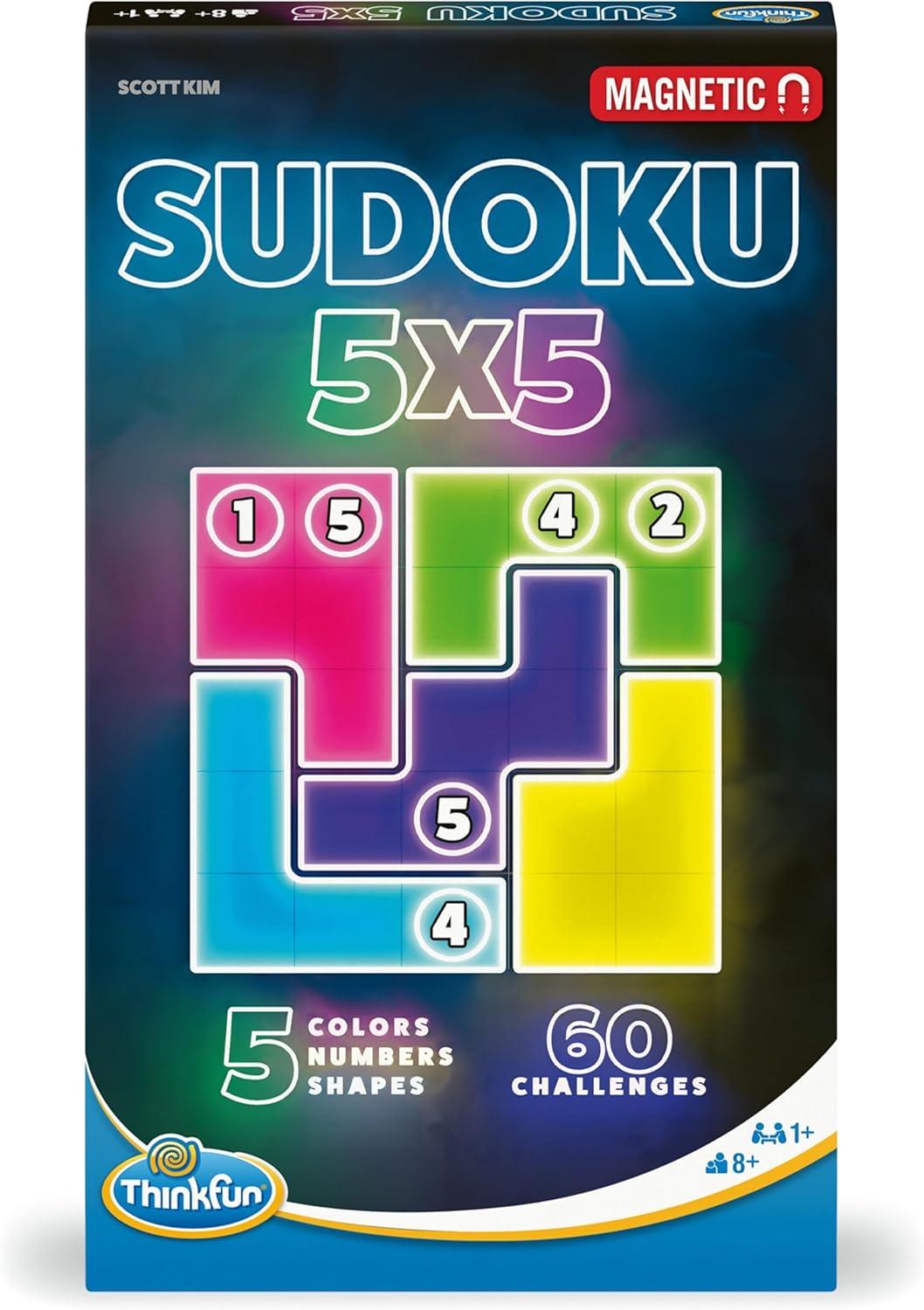 ThinkFun Sudoku 5×5 Magnetic Travel Puzzle