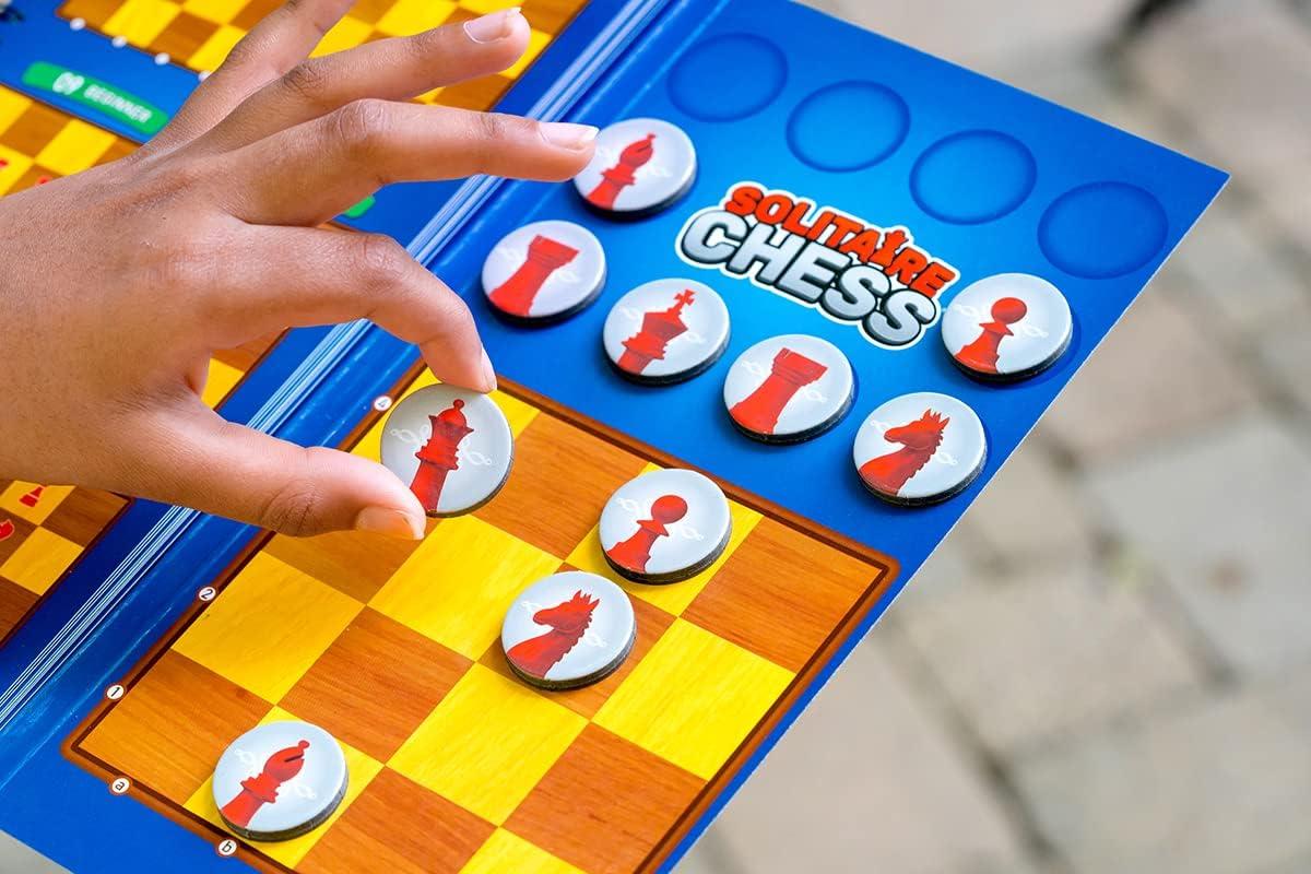 ThinkFun Solitaire Chess Magnetic Travel Puzzle – Engaging Logic Game & STEM Toy for Kids & Adults | Enhances Problem-Solving & Strategic Thinking | Ideal for Age 8 and Up | Travel-Friendly Design
