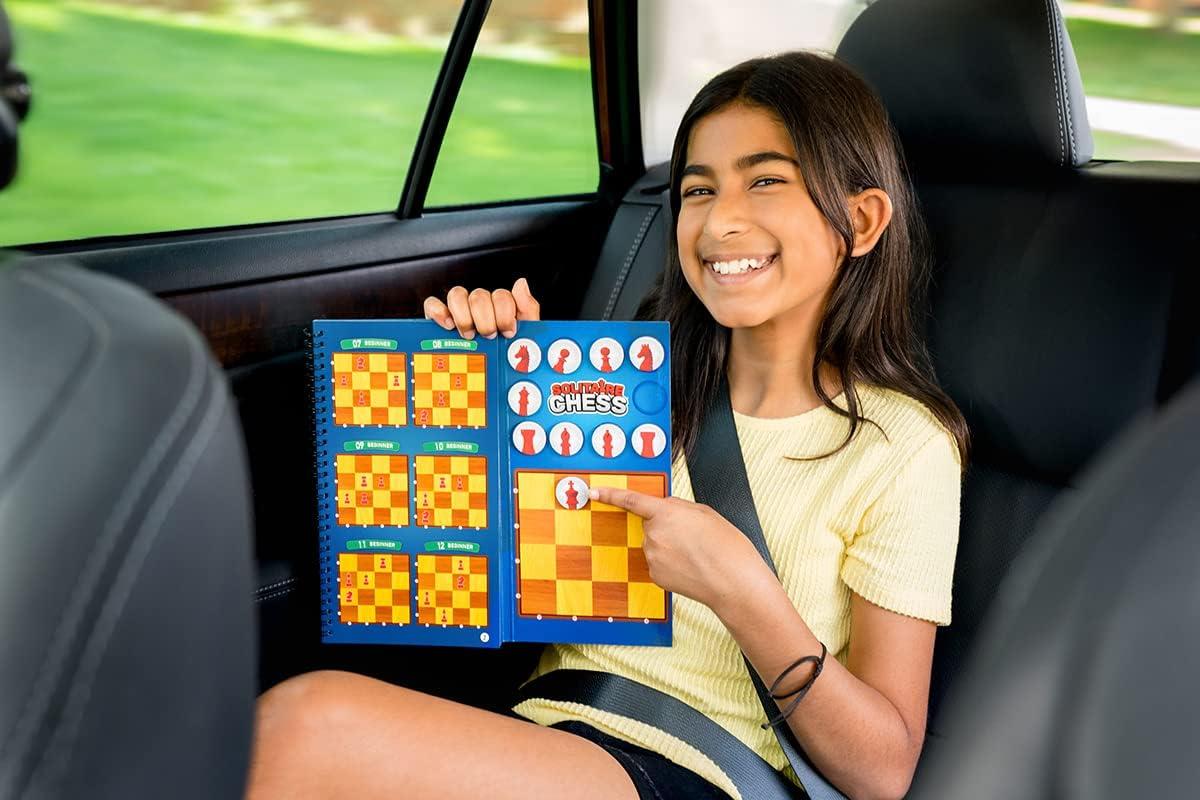 ThinkFun Solitaire Chess Magnetic Travel Puzzle – Engaging Logic Game & STEM Toy for Kids & Adults | Enhances Problem-Solving & Strategic Thinking | Ideal for Age 8 and Up | Travel-Friendly Design