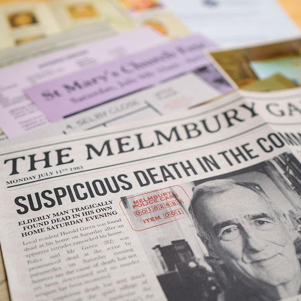 ThinkFun Cold Case: A Pinch of Murder – A Murder Mystery Game in a Box for Ages 14 and Up