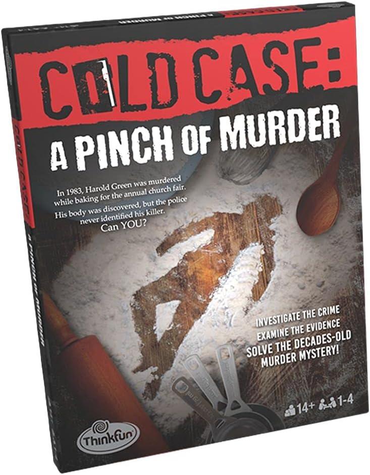 ThinkFun Cold Case: A Pinch of Murder – A Murder Mystery Game in a Box for Ages 14 and Up