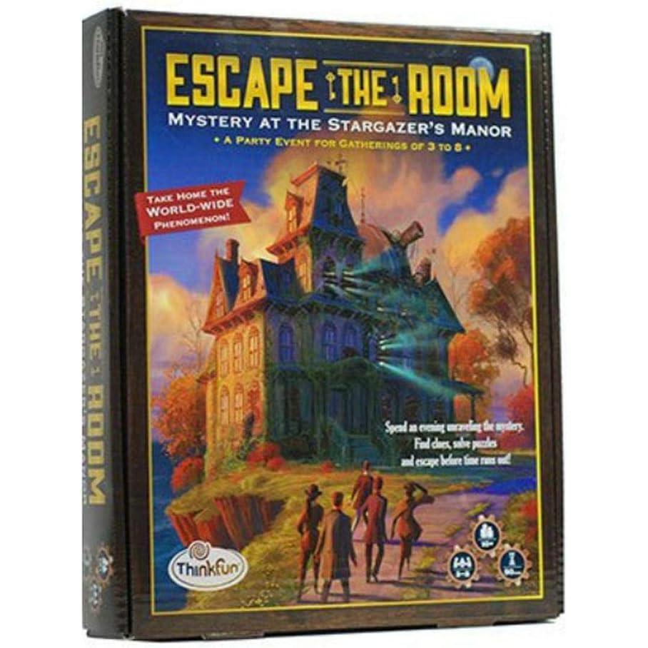 ThinkFun Escape The Room Stargazer’s Manor – A Thrilling Escape Room Game in a Box for Ages 10 and Up | Enhances Logical Reasoning | Perfect for Family Game Night | Ideal Gift for Puzzle Lovers(Stargazer’s Manor – Difficulty BEGINNER)