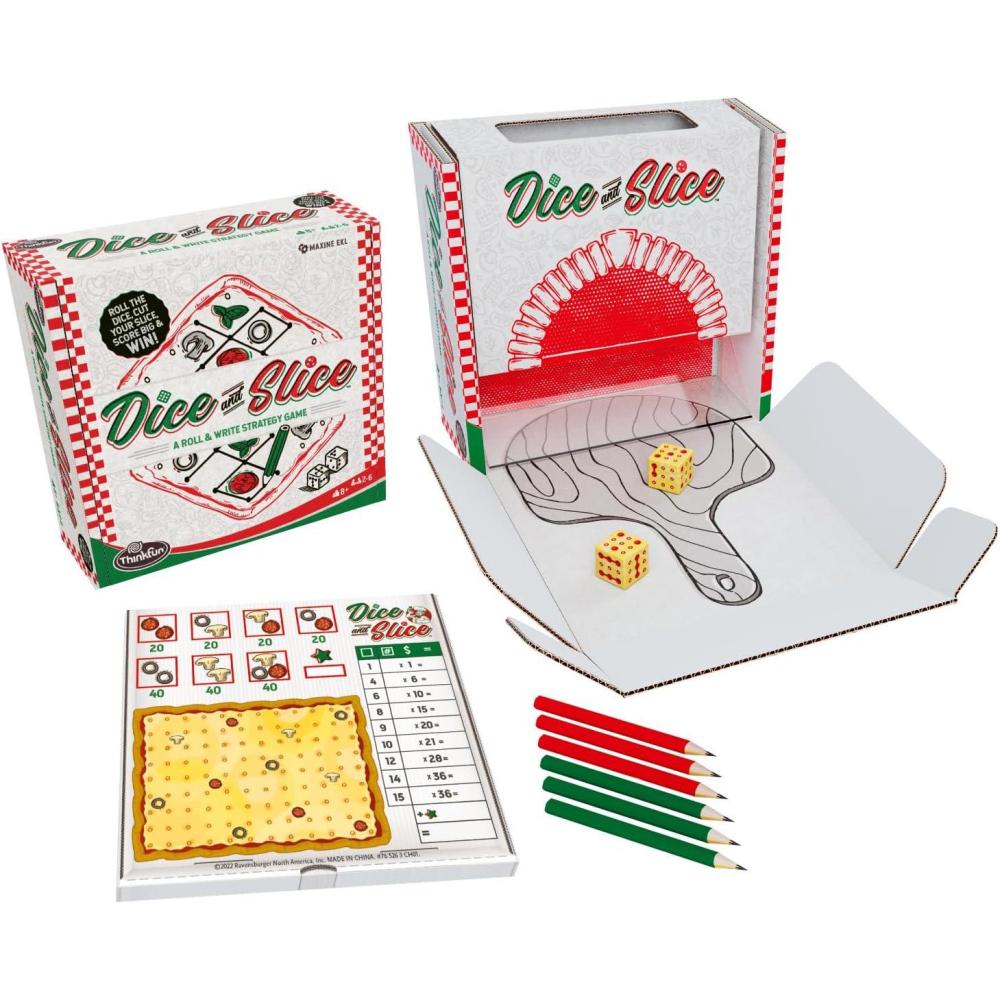 ThinkFun’s Dice and Slice Pizza Party Dice Game – Deliciously Strategic Pizza Slicing Game