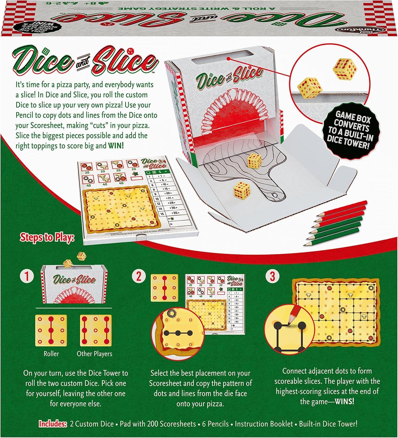 ThinkFun’s Dice and Slice Pizza Party Dice Game – Deliciously Strategic Pizza Slicing Game